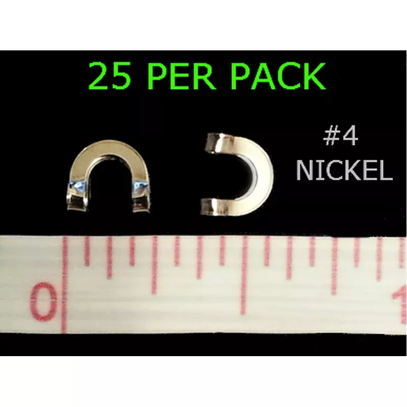 #4 NICKLE folded CLEVISES 25/pk