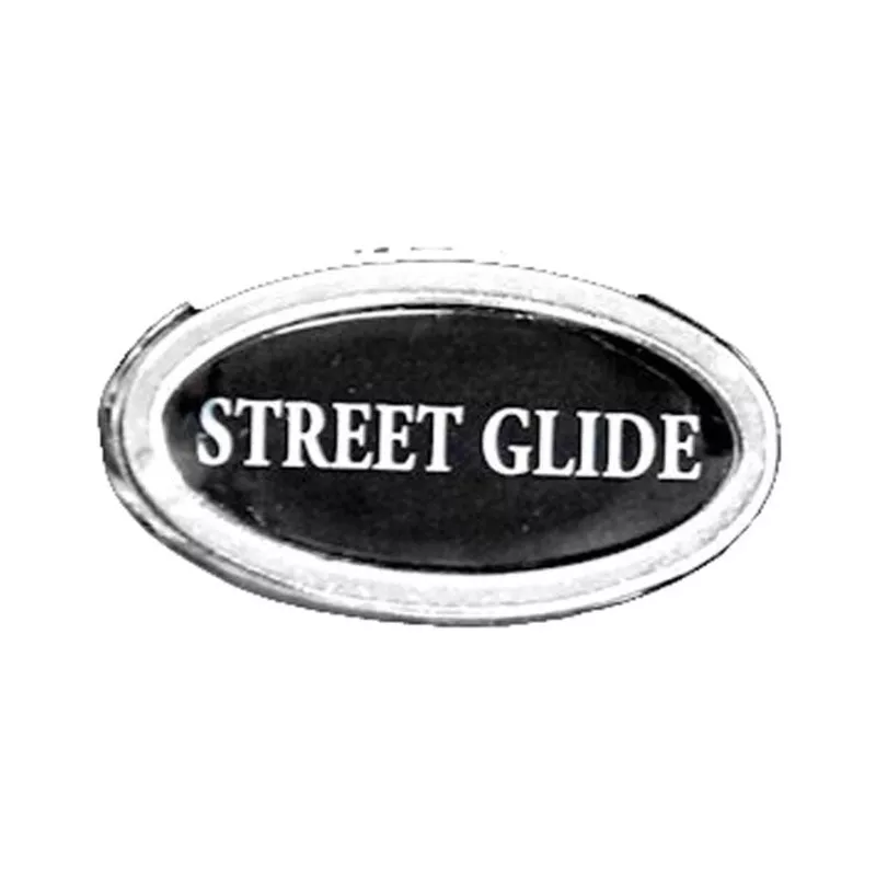 Biker pins Street Glide title pin