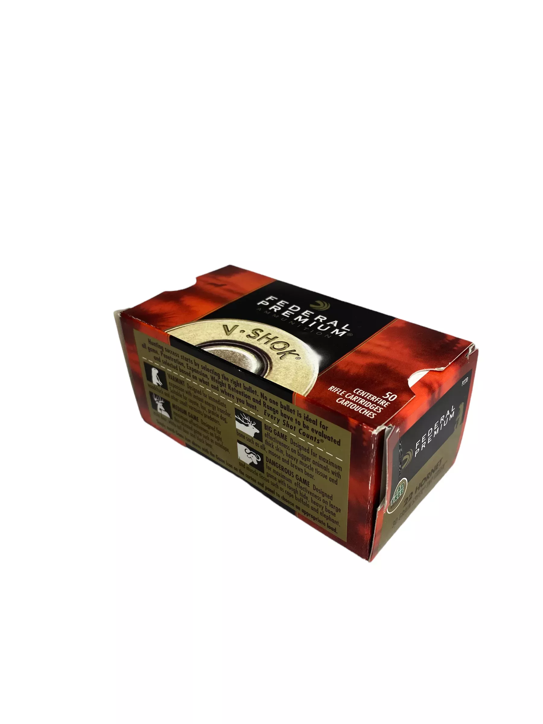 FEDERAL 22 HORNET 30GR SPEER TNT