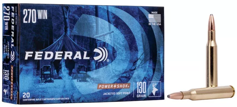 Federal Power-Shok Rifle 270 Win 130 Grain