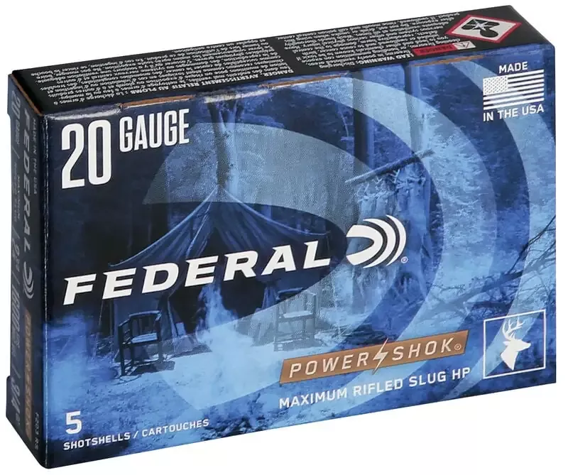 Federal Power Shok Rifled Slug 20ga