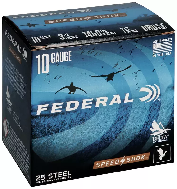 Federal Speed-Shok 10 Gauge BBB Shot Size