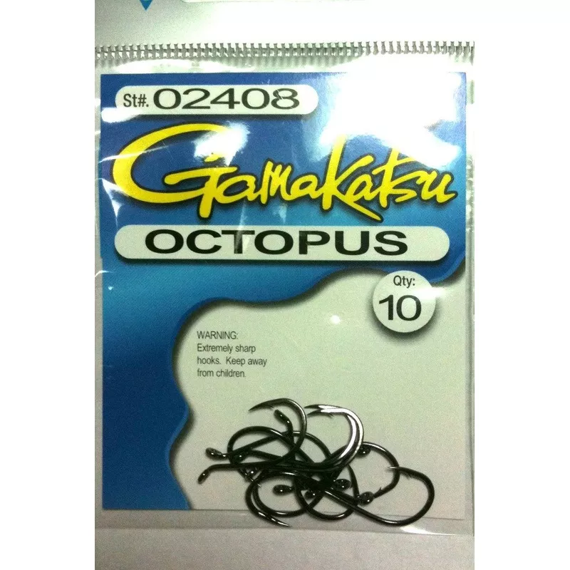 Gamakatsu Octopus Hook 10 pack NS Black