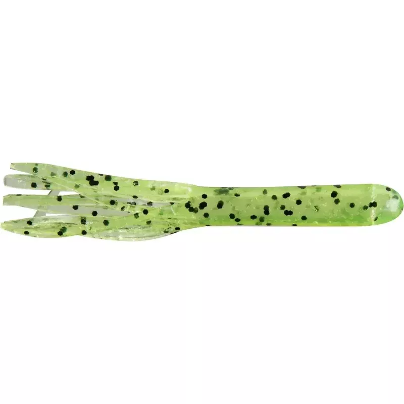 Gitzit Fat Tubes 3.5″ Chartreuse/Multi Sparkle Qty 10