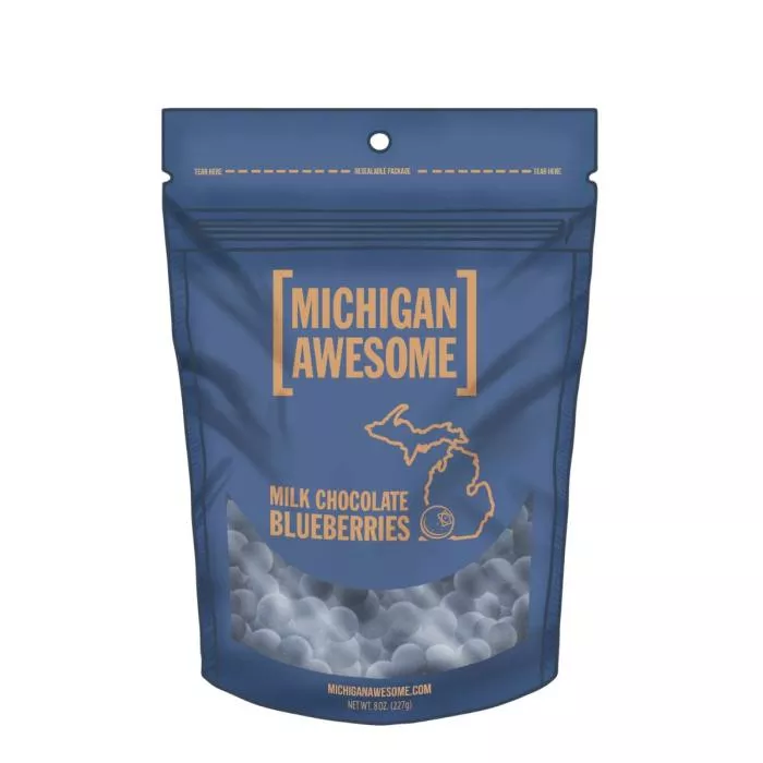 Michigan Awesome Milk Chocolate Blueberries