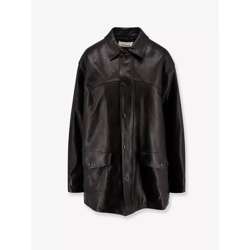 Tonywack Long Padded Leather Jacket