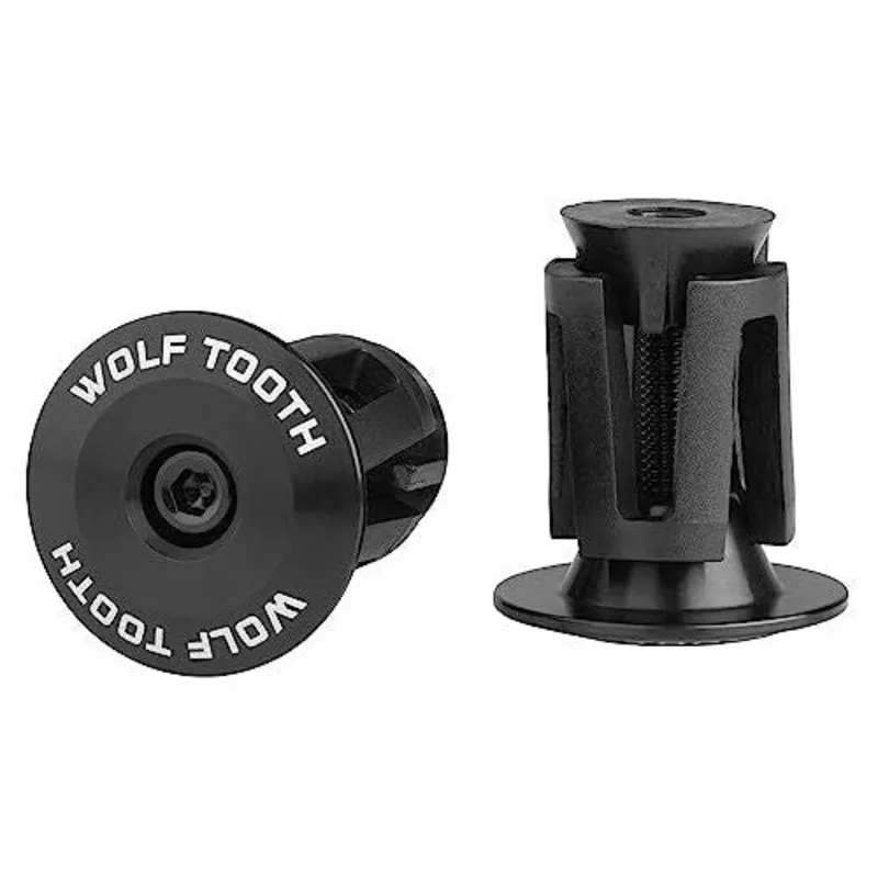 Wolf Tooth Alloy Bar End Plugs Black