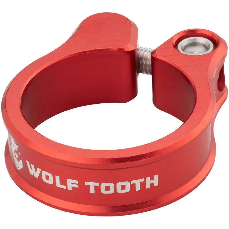 Wolf Tooth Seatpost Clamp - 31.8mm Bolt-On Red