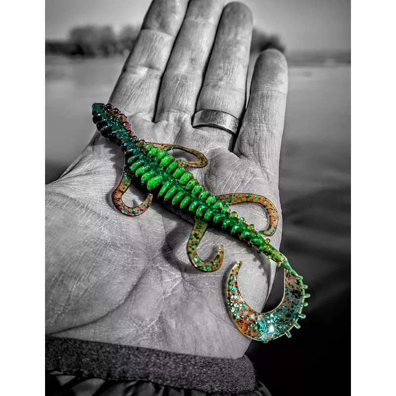 Zipper Lizard Black Blue Flk w/Blue Tail JC18164793
